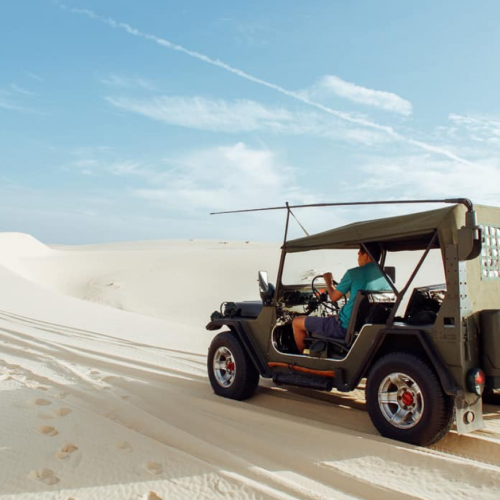 white sand dunes