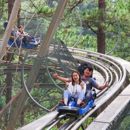 roller coaster datanla waterfall, dalat vietnam