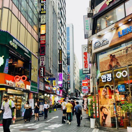 myeongdong street, seoul