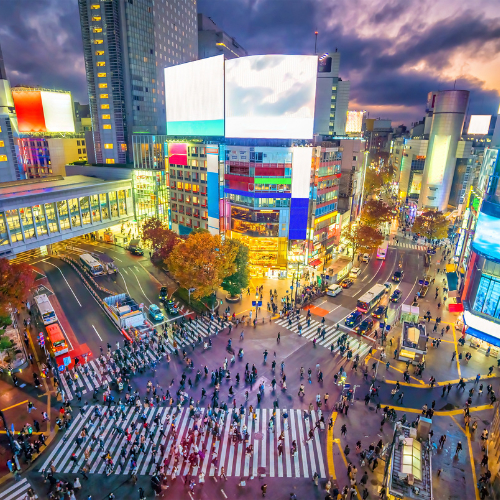 shibuya crossing, tokyo