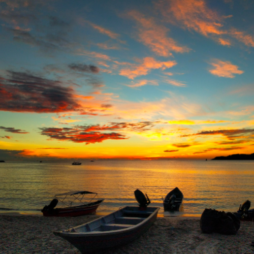 sunrise di pulau perhentian, terengganu
