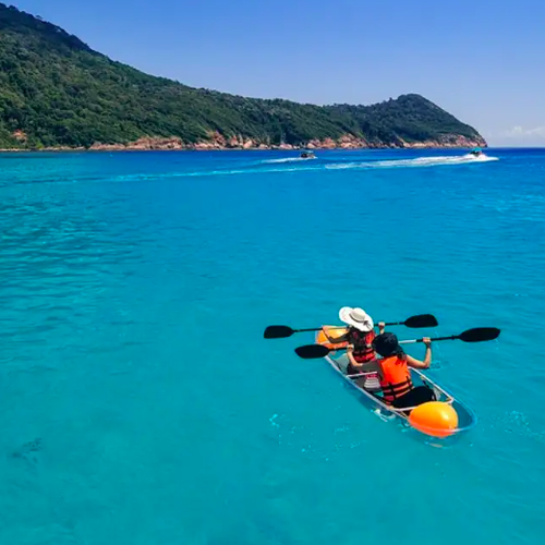 berkayak di pulau redang, terengganu