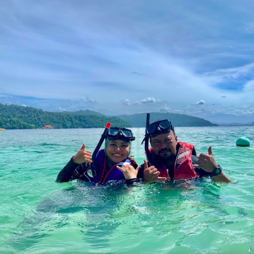 snorkeling di pulau manukan, sabah