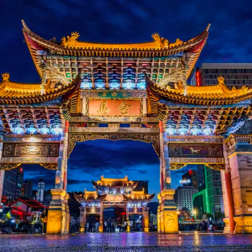 nanping street, kunming, china