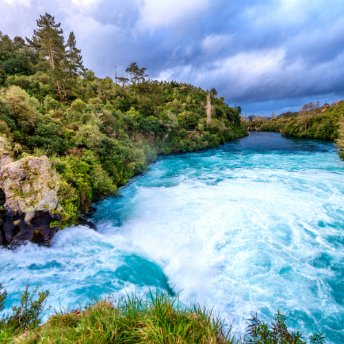 huka falls, new zealand