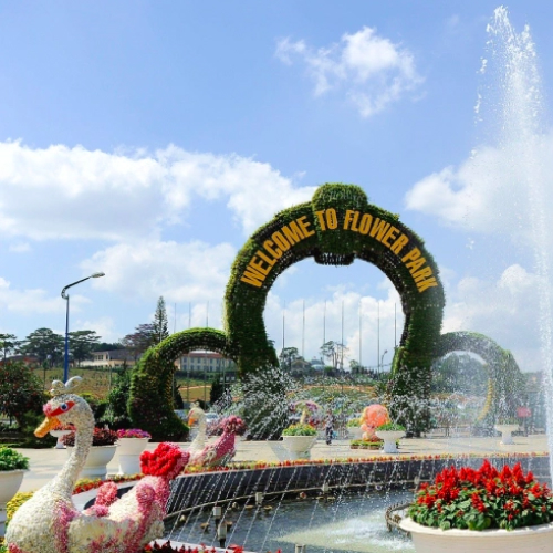 dalat flower park, vietnam