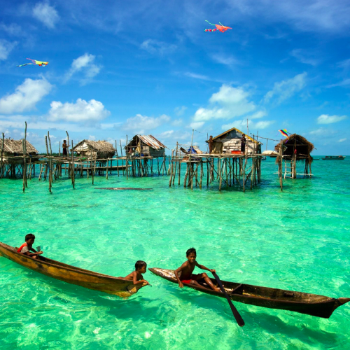 kampung bajau, semporna, sabah