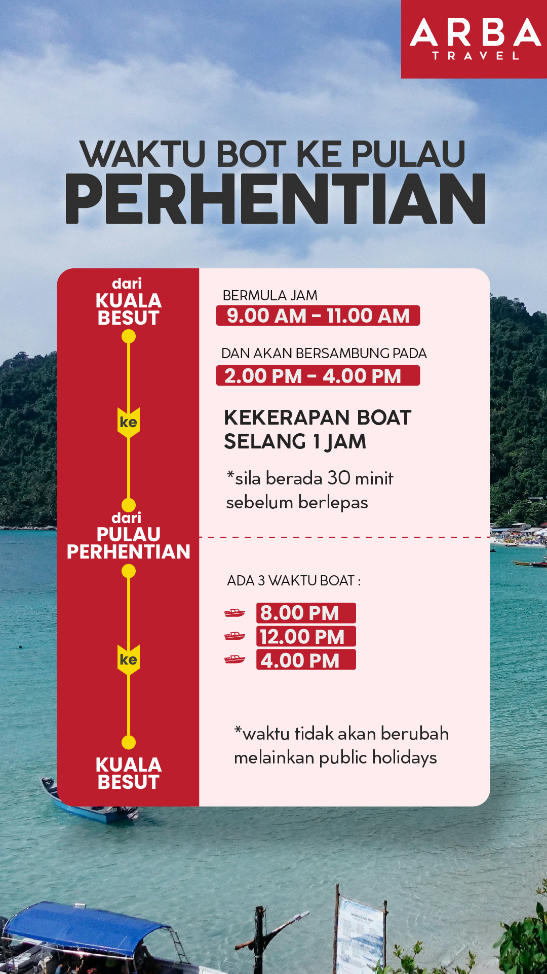bot ke pulau perhentian