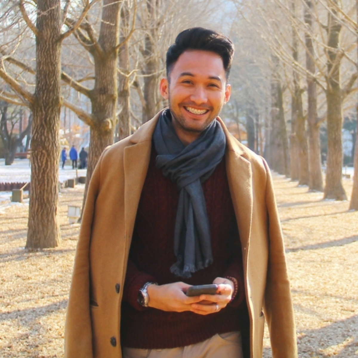 scarf musim luruh di korea
