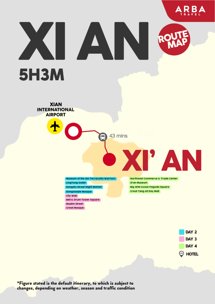 map xian