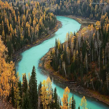 trip xinjiang kanas national geopark lake