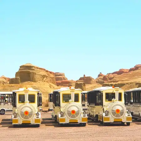 trip xinjiang shuttle train urho ghost city