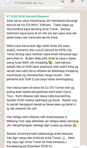 testimoni_pakej_ke_hochiminh